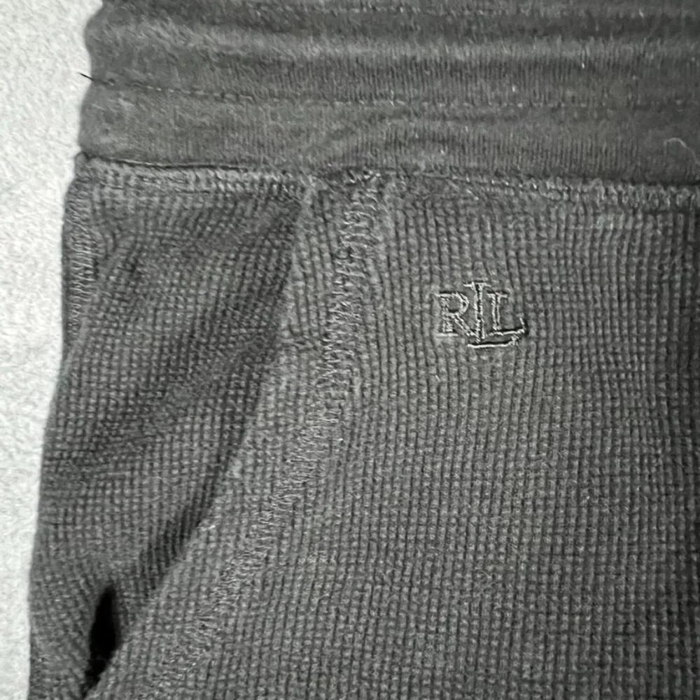Lauren by Ralph Lauren Thermal Waffle-Knit Joggers Sz S - Picture 2 of 7